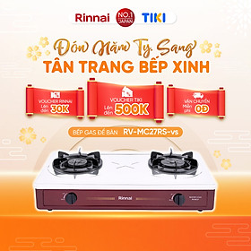 Mua Bếp gas dương Rinnai RV-MC27RS mặt bếp inox và kiềng bếp men - Hàng chính hãng