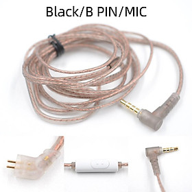 KZ Copper Flat Nâng cấp cáp tai nghe Pc Tai nghe có dây tai nghe Micro HD Micrô Chất lượng âm thanh trong Ear Monitor Tai nghe Màu