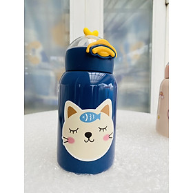 Mua Bình nước giữ nhiệt inox 304 cao cấp (400ml) - HỒNG ( TẶNG MÓC KHÓA GỖ