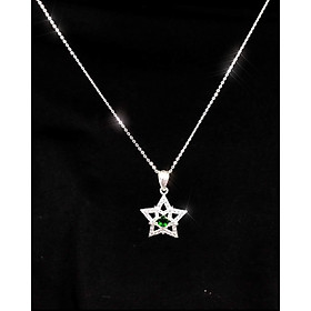 Dây chuyền bạc ngôi sao đính Ruby - Trang sức Bạc Panmila [DC-A15]