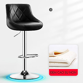 Mua Ghế quầy bar đệm CAO SU NON  khung kim loại chắc chắn tích hợp nâng hạ thông minh - ghế salon ngồi trang điểm make up