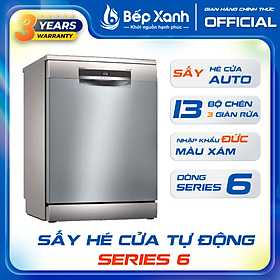 Mua  NEW 2024 - NHẬP KHẨU ĐỨC - HÉ CỬA   - Máy rửa bát Bosch SMS6ECI11E - Sấy Hé Cửa sấy khô - Series 6 - Hàng chính hãng