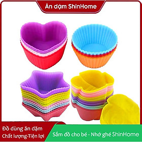 Mua Khuôn bánh cupcake silicon 7cm  khuôn cup muffin
