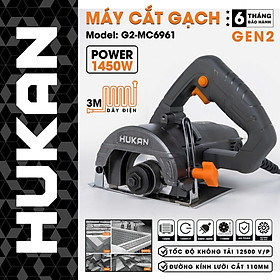 MÁY CẮT GẠCH 110MM 1450W G2-MC6961 HUKAN -HÀNG CHÍNH HÃNG