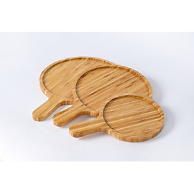 Mua (KHO SỈ) Khay Gỗ Tre Đựng Đồ Ăn  Đĩa Gỗ Tre Cao Cấp Chụp Ảnh Decor- SNF Bamboo and Craft