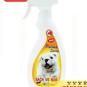 Diệt ve cho chó mèo FAY Palma Spray 300ml - Sạch ve rận bọ chét thơm lông chó mèo cún