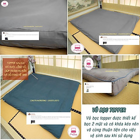 Mua Nệm Topper Tấm Làm Mềm Đệm Cotton Phong Cách Hàn Quốc Chất Vải Mềm Mại - Đủ Kích Thước