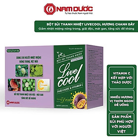 Bột sủi thanh nhiệt Livecool Nam Dược - Hương chanh dây hỗ trợ giải độc