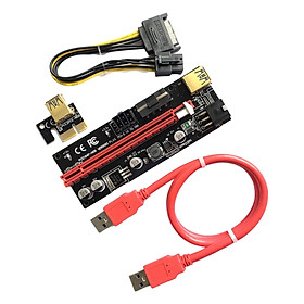 PCIe Riser Adapter Extender  1X-16x USB 3.0 Data Cable