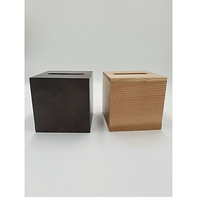 Mua Hộp khăn giấy - Màu tự nhiên bo cạnh - 13 x 13 x 13 cm