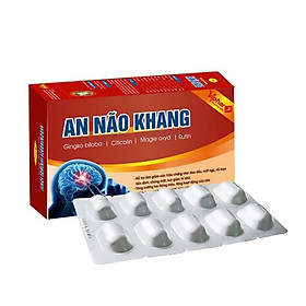 AN NÃO KHANG Vinaphar -Hộp 30 Viên - Tăng Cường Lưu Thông Máu Lên Não