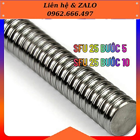 Mua Thanh Trượt Ray Trượt Tròn Vitme bi TBI SFU 25 bước 5 10 | SFU2505 SFU2510 (giá bán theo 1000mm  không gồm đai ốc