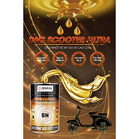 Dầu Nhớt DENIS OIL Cho Động Cơ Xe Tay Ga 4 Thì 10W30 ( 1 Lít )
