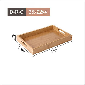 Mua ( Kho Sỉ ) Khay trà gỗ  khay gỗ đựng đồ ăn chụp ảnh decor  hình chữ nhật - khay gỗ decor sồi cao cấp  dày dặn bền đẹp