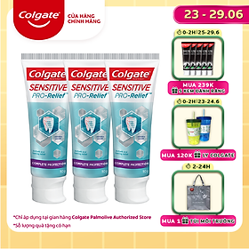 Bộ 3 Kem đánh răng Colgate Sensitive ngăn ê buốt và bảo vệ toàn diện 110g/tuýp
