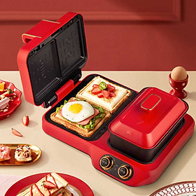 Xiaomi Youpin silencare Chức Năng Ăn Sáng Máy Làm Bánh Sandwich 4 Trong 1 Nhà Bánh Magic Máy Lười Đôi Tấm máy