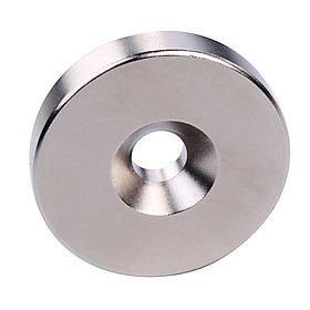 Mua Nam Châm Đất Hiếm Tròn 18 x 5mm Có Lỗ ( từ tính hút cực mạnh)