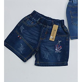 Quần short jean cho bé trai 1-8 tuổi