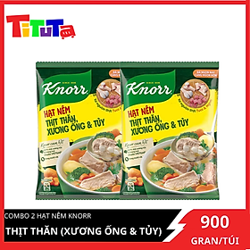 Combo 2 Hạt nêm Knorr Thịt thăn (xương ống & tủy) 900g