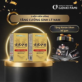 Combo 2 Hộp Viên Uống Tăng Cường Sinh Lý Nam, Bổ Thận Tráng Dương Chiết Xuất Hàu Biển, Kẽm, Nhân Sâm, Baba Supo Maca Genki Fami Nhật Bản