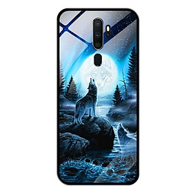 Ốp Lưng Kính Cường Lực cho Oppo A9 2020 - 0485 Wolf04 - Hàng Chính Hãng