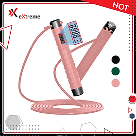 Dây nhảy thể thao lõi thép cao cấp eXtreme DN101 tự động đếm số, tích hợp đo calo, quãng đường, độ dài dây tùy chỉnh, nhảy dây thể dục - Hàng chính hãng