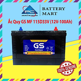 Bình Ắc Quy 12V-100Ah, Ắc Quy Ô Tô GS MF 115D33C 115D33V