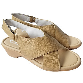 Giày Sandal Cao Gót Da Bò BIGGBEN Cao 5 Phân SDCG146