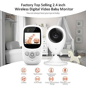 Máy báo khóc hiển thị hình ảnh, không dây, tần số sóng 2.4G Baby Monitor Plus- mbk02