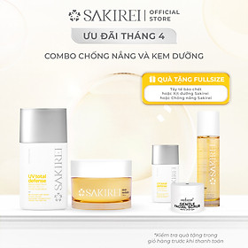 Combo Chống nắng Sakirei SPF 50+ PA++++ & Kem dưỡng phục hồi da Sakirei NMN Revitalize