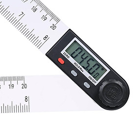 0-200mm Multifunctional Digital LCD Display Angle Ruler 360° Electronic Goniometer Protractor Measuring Tool with Hold