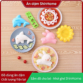 Mua Bộ khuôn ép cơm cá-thỏ-hoa - hàng xuất Nhật