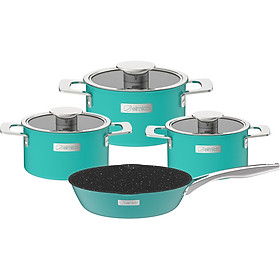 Mua Bộ nồi Inox liền khối Elmich Hera EL-8136 size 16  18  22  chảo 24cm