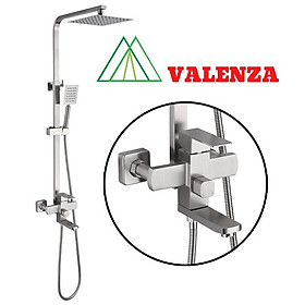 Bộ sen cây tắm đứng inox sus304 nóng lạnh Valenza  SCV-01 cao cấp