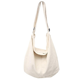 Bag High Capacity Reusable Canvas Tote for Gift Shopping Women White