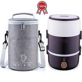 Mua Cặp Lồng Cơm 3 Tầng Giữ Nhiệt – Hộp Đựng Cơm Cắm Điện 3 Tầng Cao Cấp Văn Phòng Đựng Thức Ăn Chính Hãng