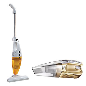 Mua Combo máy hút bụi xe và nhà đa năng GREENHOME - Màu Vàng Cam - Hàng Chính Hãng