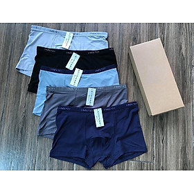 Hôp 5 quần lót nam boxer thun lạnh cao cấp chuẩn xuất Nhật