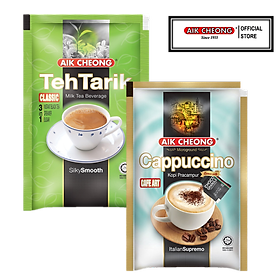 Set 2 Gói Trà Sữa Truyền Thống Và Cappucino Aik Cheong