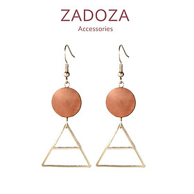 Hoa tai gỗ bông tai gỗ cho nữ phong cách Bohemian kiểu dáng trẻ trung mã G