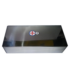 Hộp inox chữ nhật - Size: lớn 23x11x5cm