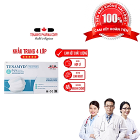 (10 Cái) Khẩu Trang Y Tế 4 Lớp Tenamyd Chính Hãng