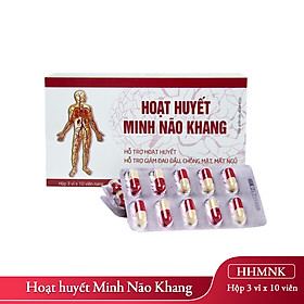 Hoạt huyết Minh Não Khang (Hộp 3 vỉ x 10 viên)