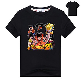 Áo thun in họa tiết hoạt hình Dragon Ball Goku dễ thương cho bé trai