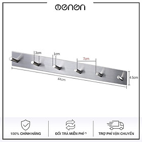 Mua Móc treo quần áo 6 chấu trang trí decor. treo đồ gia đình chìa khóa chất liệu INOX 304 dán tường gạch men keo 3M siêu chắc - Móc Chéo