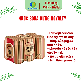 Nước Soda Gừng Phù Hợp Ăn Kiêng Giữ Ấm Cơ Thể Nhập Khẩu Anh Quốc ROYALTY