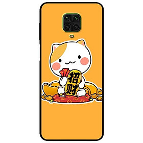 Ốp lưng dành cho Xiaomi Redmi Note 9s - Note 9 Pro - Note 9 Promax mẫu Mèo Và Thỏi Vàng