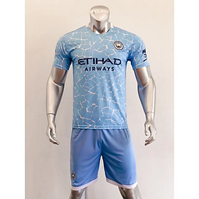 Bộ Quần Áo Bóng Đá CLB Man City Xanh Biển - Đồ Đá Banh Mới Nhất 20-21