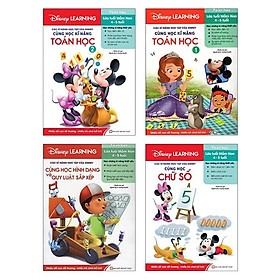 Bộ Sách Disney Learning - Kỹ Năng Toán Học 1 (4-5 Tuổi) (Bộ 4 Cuốn)