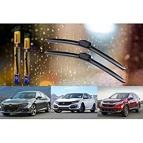Combo cần gạt nước mưa ô tô Nano Silicon Macsim cho xe Honda Accord (nine generations) 2015-2017(1)
